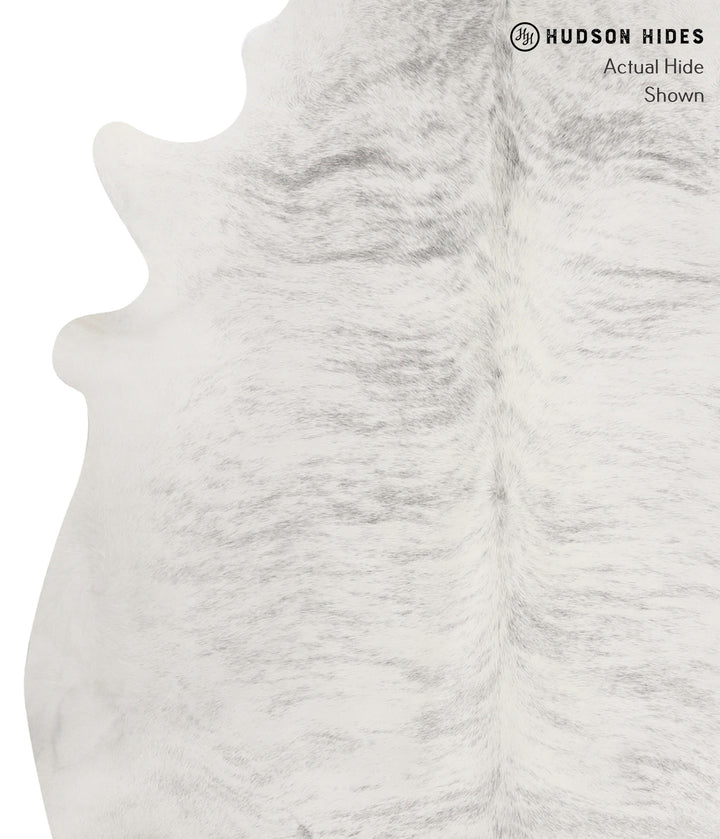 Grey Brindle XX-Large Brazilian Cowhide Rug 7'9"H x 7'4"W #84608 by Hudson Hides