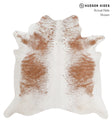Salt and Pepper Brown X-Large Brazilian Cowhide Rug 6'4"H x 6'5"W #84671 by Hudson Hides