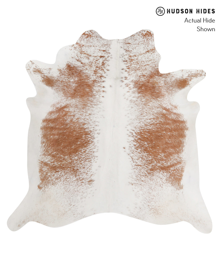 Salt and Pepper Brown X-Large Brazilian Cowhide Rug 6'4"H x 6'5"W #84671 by Hudson Hides
