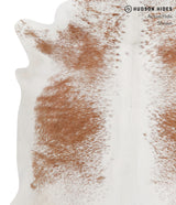 Salt and Pepper Brown X-Large Brazilian Cowhide Rug 6'4"H x 6'5"W #84671 by Hudson Hides