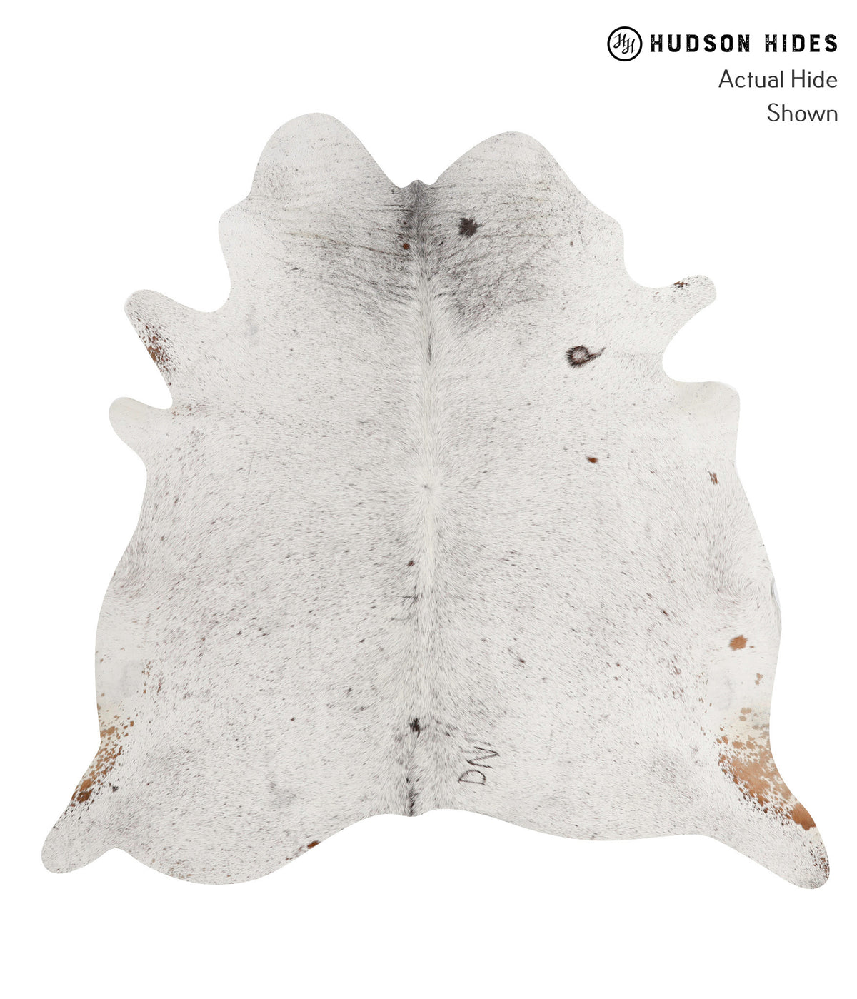 Salt and Pepper Brown Cowhide Rug #84686