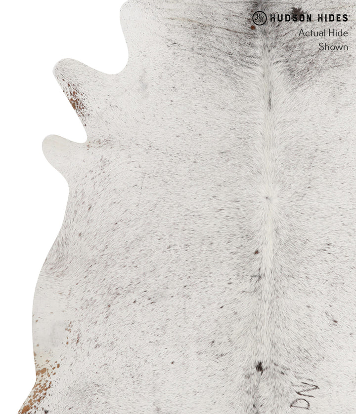Salt and Pepper Brown X-Large Brazilian Cowhide Rug 6'7"H x 6'7"W #84686 by Hudson Hides