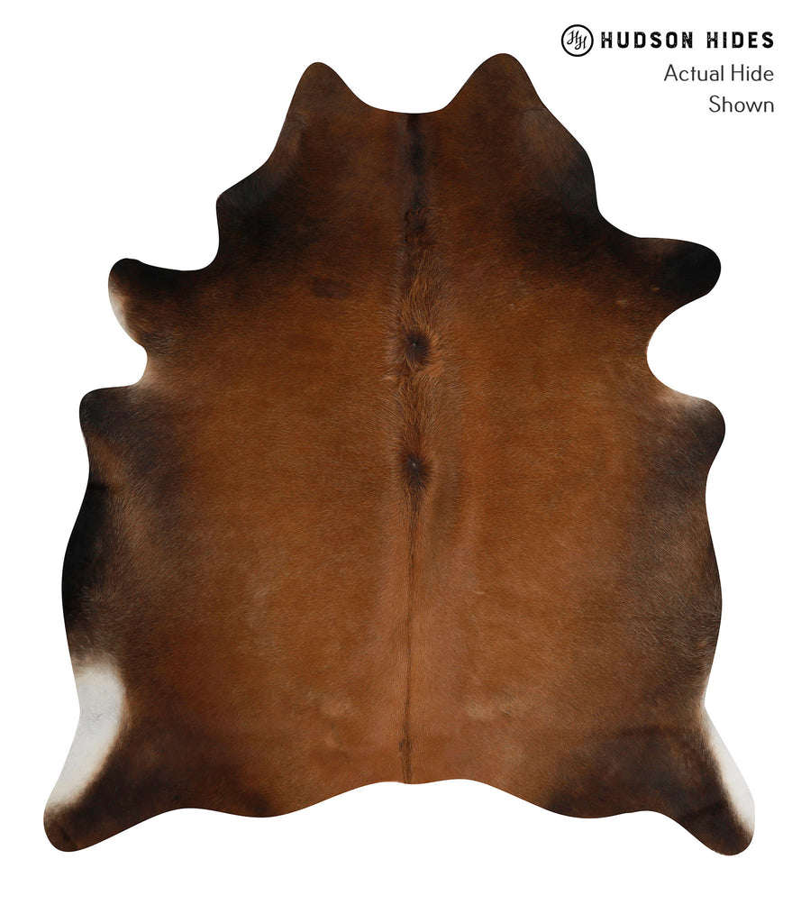 Chocolate Large Brazilian Cowhide Rug 6'5"H x 5'8"W #84700 by Hudson Hides