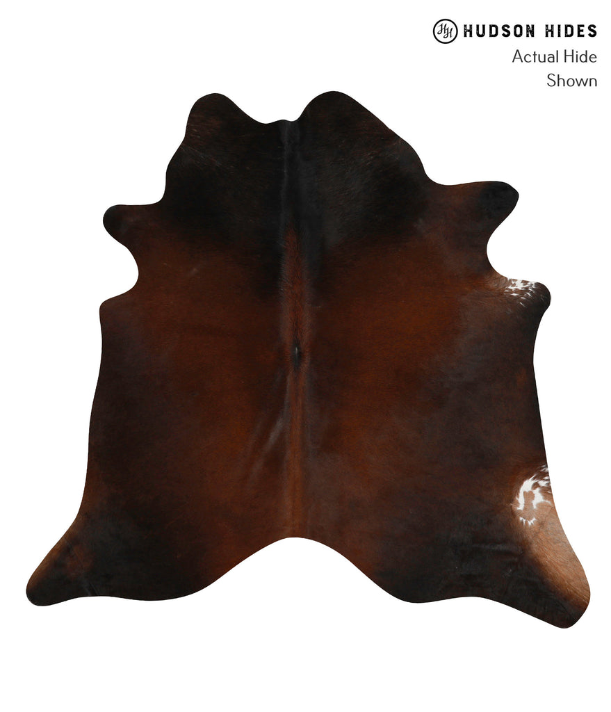 Chocolate Large Brazilian Cowhide Rug 6'0"H x 6'2"W #84728 by Hudson Hides