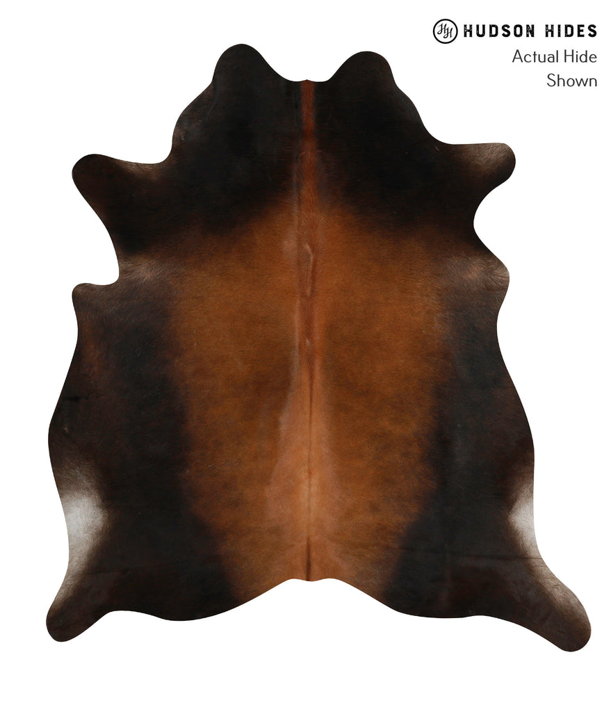 Chocolate Large Brazilian Cowhide Rug 6'6"H x 5'9"W #84754 by Hudson Hides