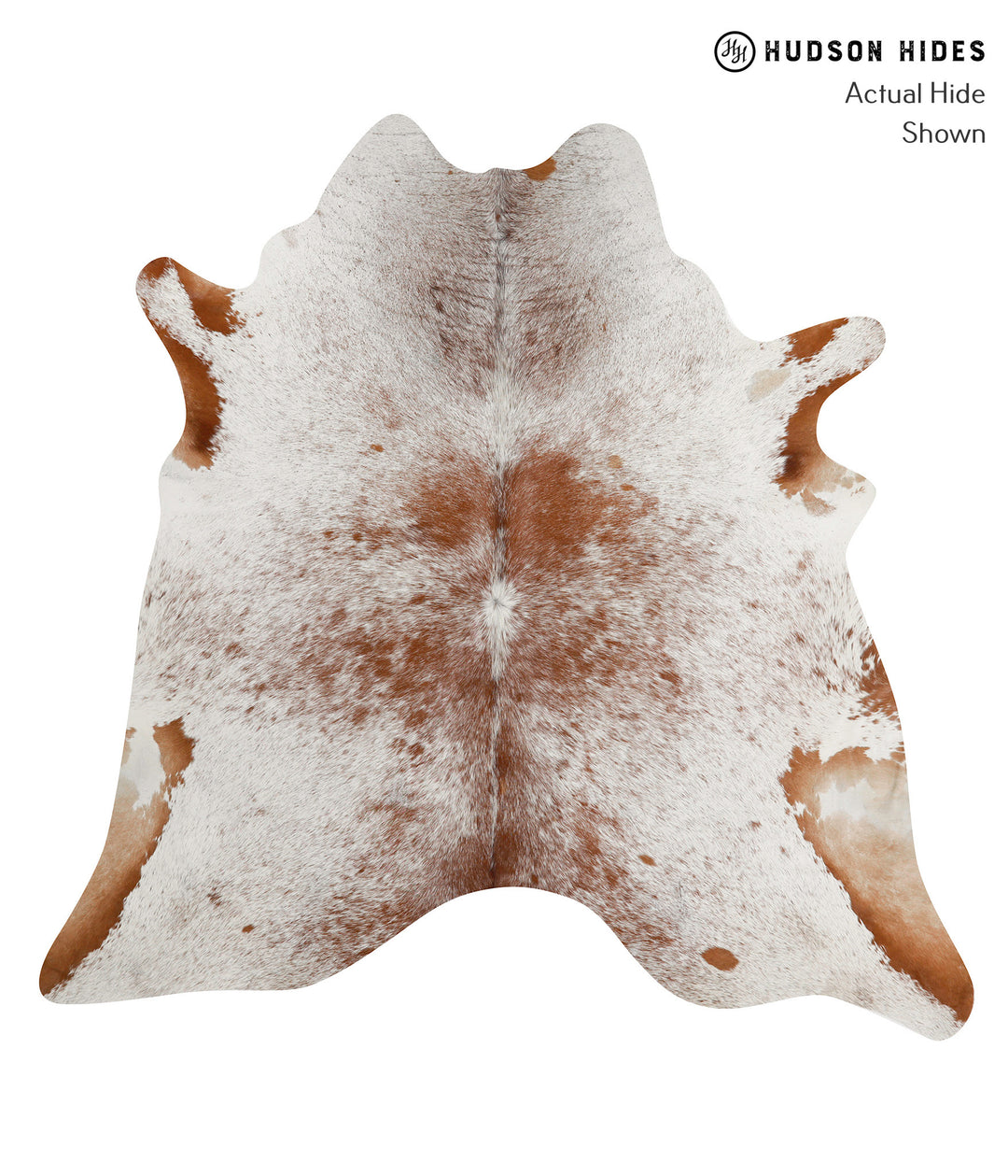 Salt and Pepper Brown XX-Large Brazilian Cowhide Rug 7'1"H x 7'1"W #84