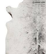 Salt and Pepper Black X-Large Brazilian Cowhide Rug 7'1"H x 6'8"W #84765 by Hudson Hides