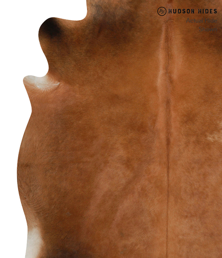 Solid Brown X-Large Brazilian Cowhide Rug 7'0"H x 6'0"W #84769 by Hudson Hides