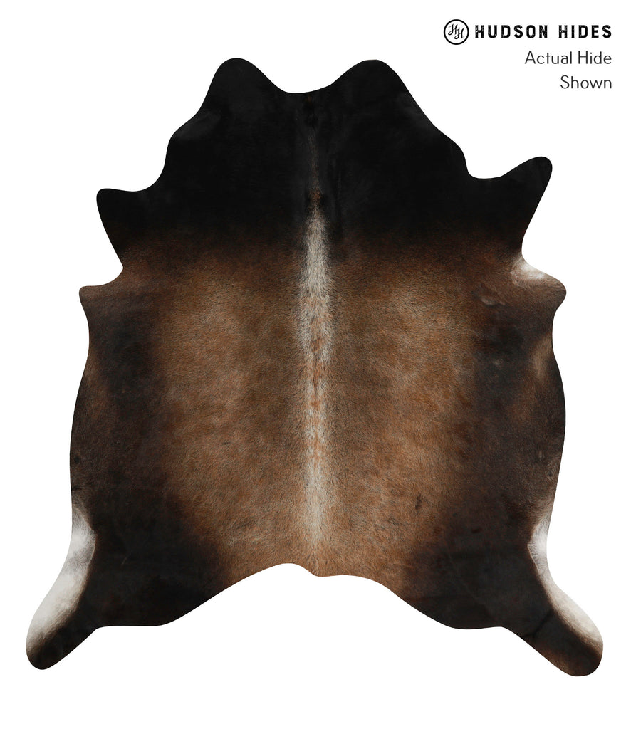 Chocolate X-Large Brazilian Cowhide Rug 6'9"H x 6'3"W #84772 by Hudson Hides