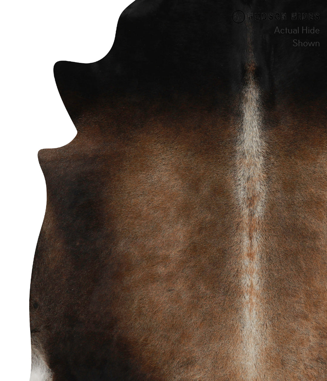 Chocolate X-Large Brazilian Cowhide Rug 6'9"H x 6'3"W #84772 by Hudson