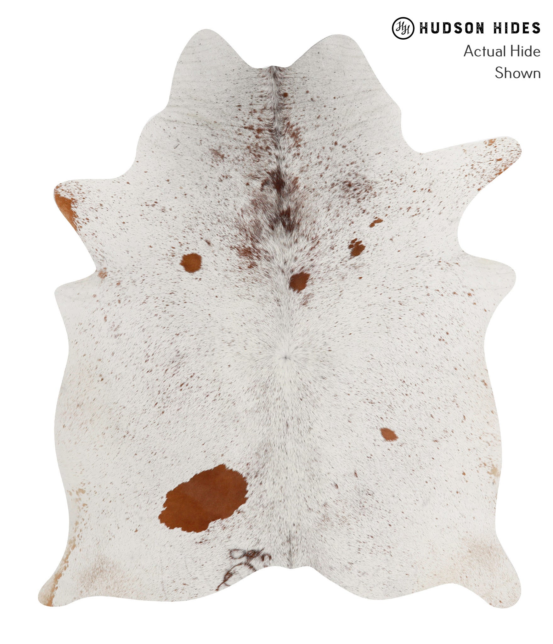 Salt and Pepper Brown Cowhide Rug #84821
