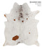 Salt and Pepper Brown Large Brazilian Cowhide Rug 6'9