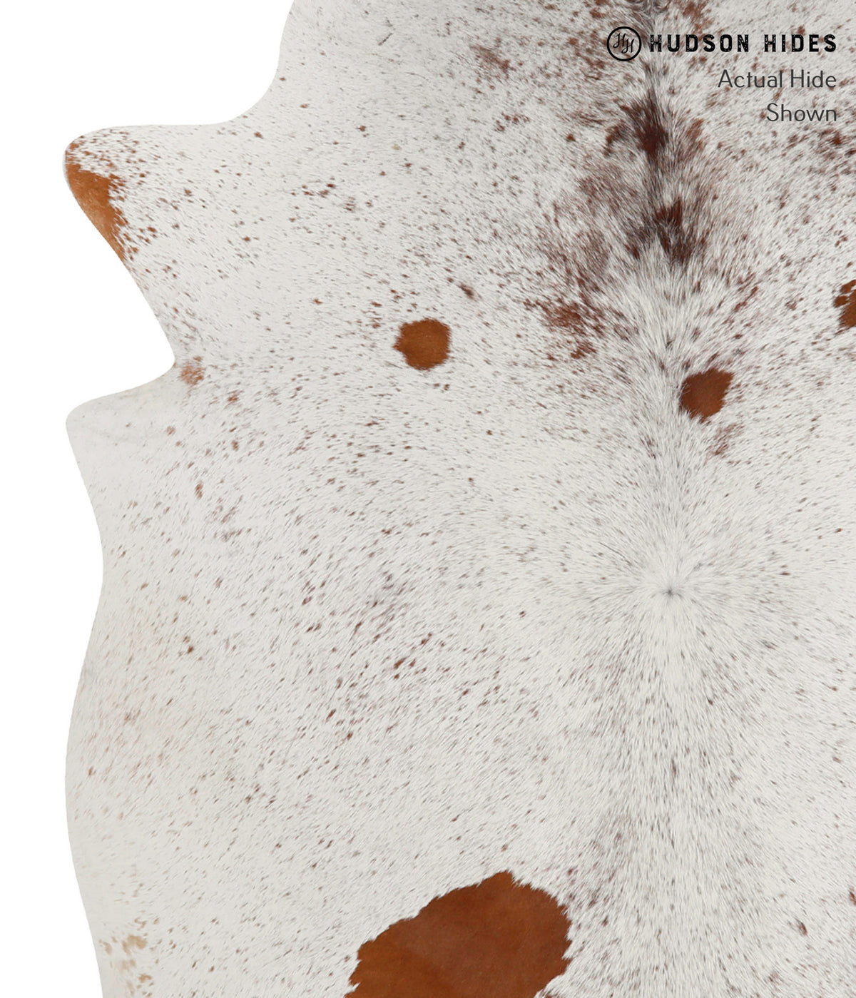 Salt and Pepper Brown Large Brazilian Cowhide Rug 6'9"H x 5'10"W #84821 by Hudson Hides