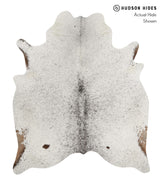 Salt and Pepper Brown Large Brazilian Cowhide Rug 6'10"H x 5'9"W #84847 by Hudson Hides