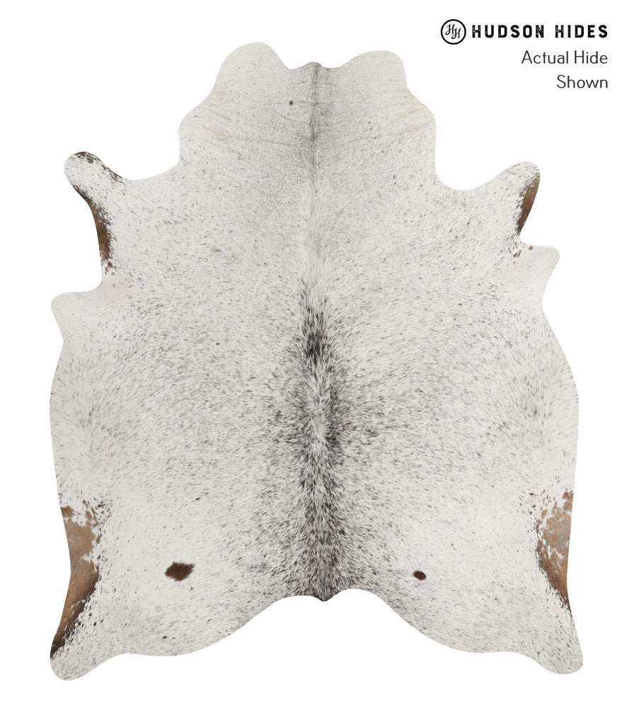 Salt and Pepper Brown Large Brazilian Cowhide Rug 6'10"H x 5'9"W #84847 by Hudson Hides