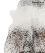 Salt and Pepper Brown Large Brazilian Cowhide Rug 6'5"H x 5'8"W #84855 by Hudson Hides
