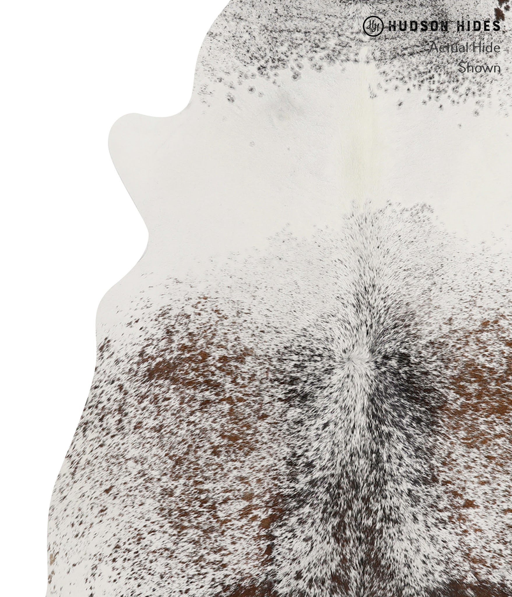 Salt and Pepper Brown Cowhide Rug #84855