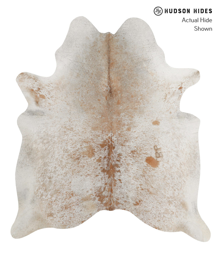 Salt and Pepper Brown X-Large Brazilian Cowhide Rug 6'11"H x 6'2"W #84860 by Hudson Hides