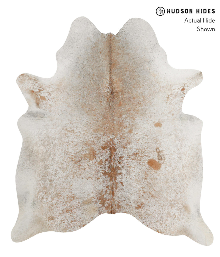 Salt and Pepper Brown X-Large Brazilian Cowhide Rug 6'11"H x 6'2"W #84860 by Hudson Hides