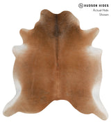 Solid Brown X-Large Brazilian Cowhide Rug 6'9"H x 6'6"W #84884 by Hudson Hides