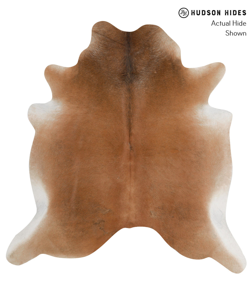 Solid Brown X-Large Brazilian Cowhide Rug 6'9"H x 6'6"W #84884 by Hudson Hides