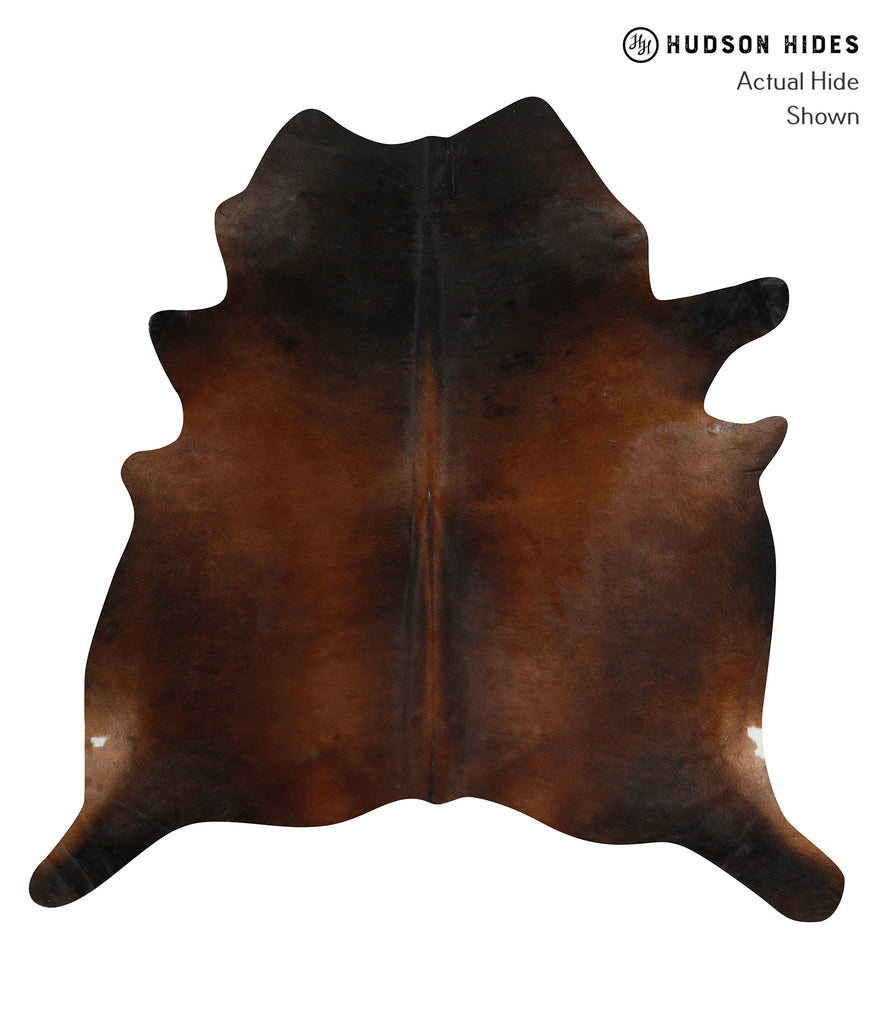Chocolate X-Large Brazilian Cowhide Rug 6'6"H x 6'6"W #84890 by Hudson Hides