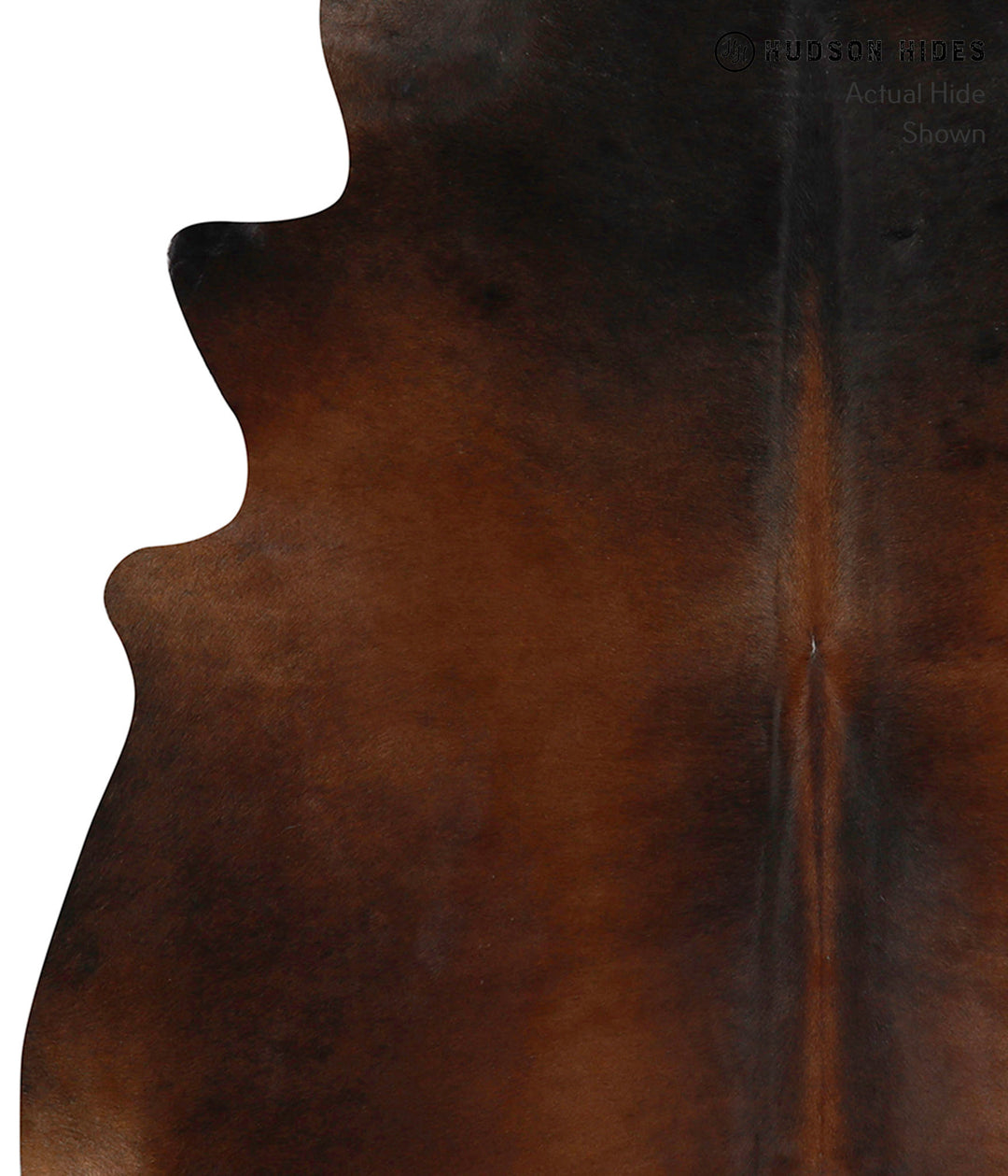 Chocolate X-Large Brazilian Cowhide Rug 6'6"H x 6'6"W #84890 by Hudson