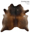 Chocolate Large Brazilian Cowhide Rug 6'1