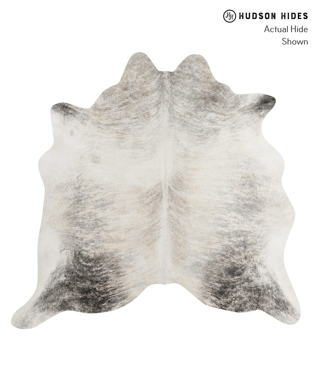 Grey Brindle X-Large Brazilian Cowhide Rug 6'5"H x 6'8"W #84932 by Hud