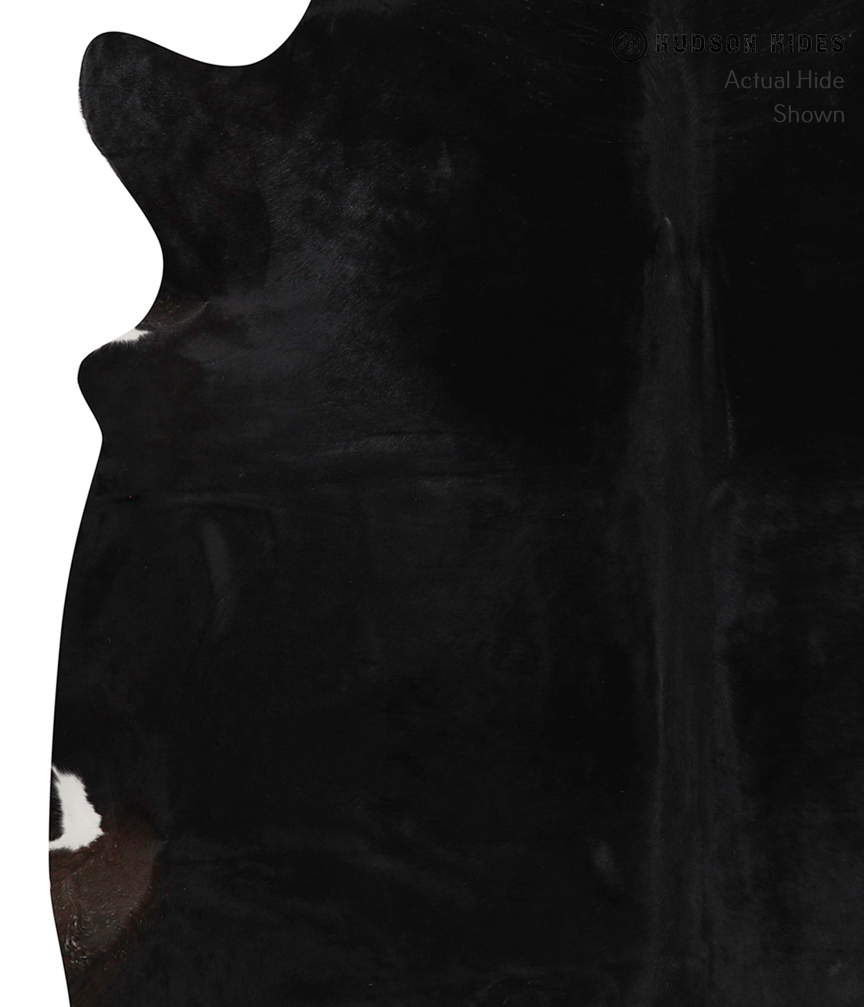 Solid Black Cowhide Rug #84964