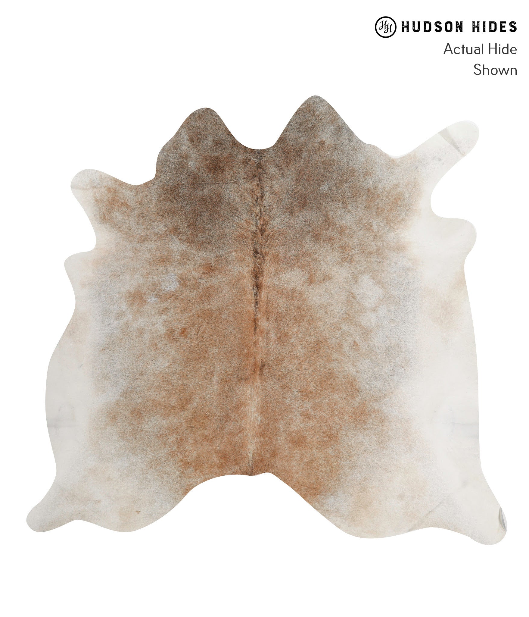 Grey with Beige Cowhide Rug #84992