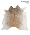 Grey with Beige X-Large Brazilian Cowhide Rug 6'7