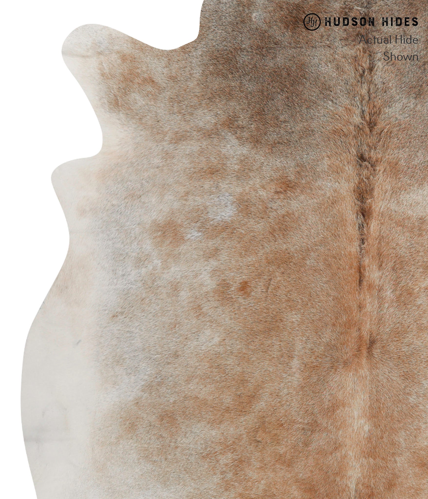 Grey with Beige Cowhide Rug #84992