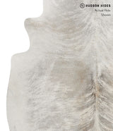 Grey Brindle Large Brazilian Cowhide Rug 6'7"H x 5'8"W #85042 by Hudson Hides