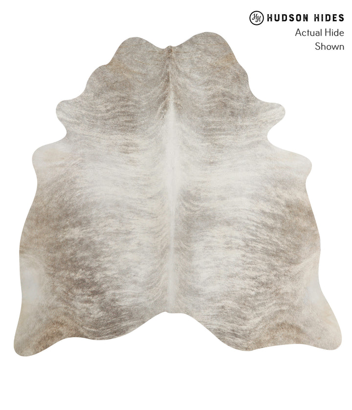 Grey Brindle Large Brazilian Cowhide Rug 6'0"H x 6'2"W #85063 by Hudson Hides