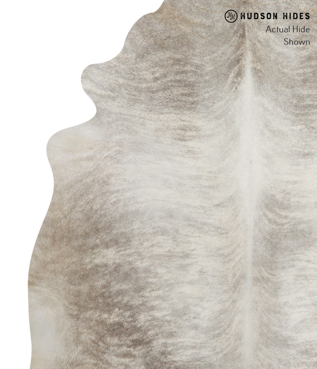 Grey Brindle Large Brazilian Cowhide Rug 6'0"H x 6'2"W #85063 by Hudso