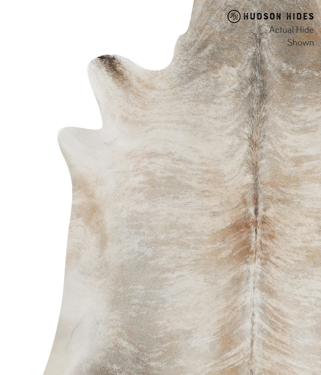 Grey Brindle X-Large Brazilian Cowhide Rug 6'5"H x 6'3"W #85065 by Hud