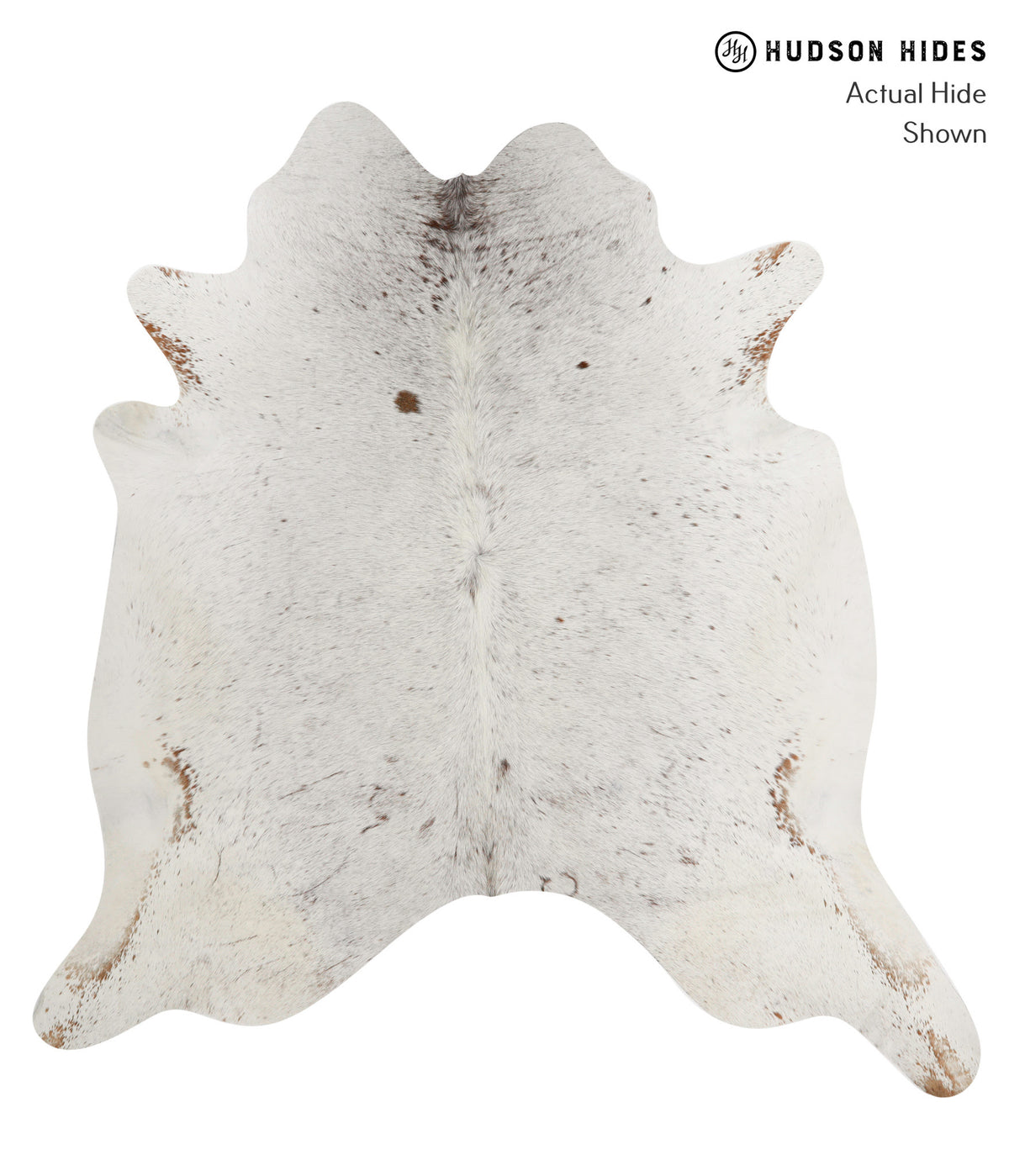 Salt and Pepper Brown Cowhide Rug #85082