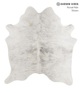 Grey Brindle X-Large Brazilian Cowhide Rug 6'7"H x 6'7"W #85097 by Hudson Hides