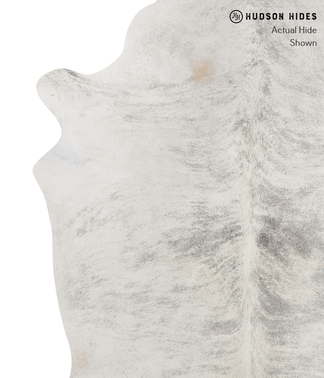 Grey Brindle X-Large Brazilian Cowhide Rug 6'7"H x 6'7"W #85097 by Hud