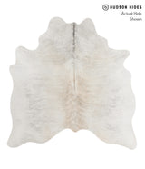 Grey Brindle Large Brazilian Cowhide Rug 6'3"H x 6'2"W #85118 by Hudson Hides
