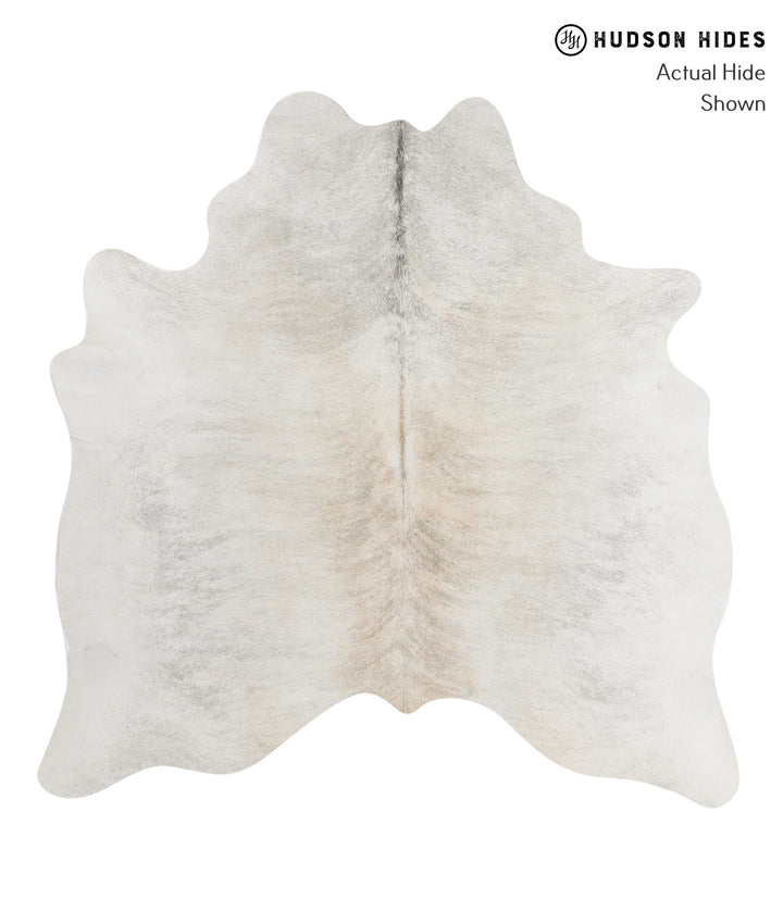 Grey Brindle Large Brazilian Cowhide Rug 6'3"H x 6'2"W #85118 by Hudson Hides