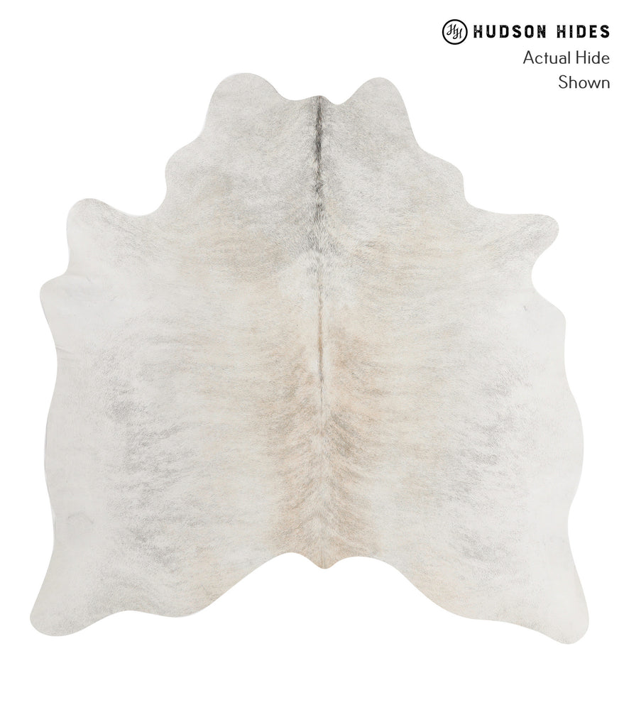 Grey Brindle Large Brazilian Cowhide Rug 6'3"H x 6'2"W #85118 by Hudson Hides