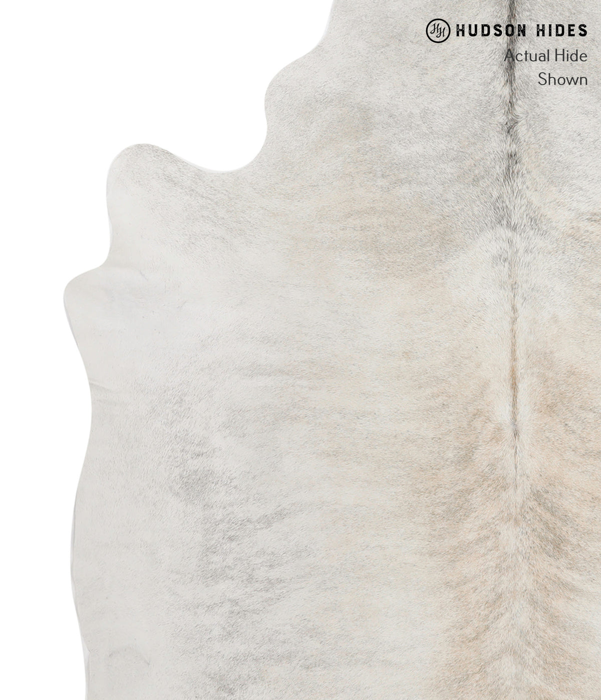 Grey Brindle Large Brazilian Cowhide Rug 6'3"H x 6'2"W #85118 by Hudson Hides