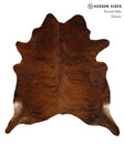 Medium Brindle X-Large Brazilian Cowhide Rug 7'0"H x 6'7"W #85237 by Hudson Hides