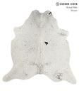 Salt and Pepper Black X-Large Brazilian Cowhide Rug 6'4"H x 6'4"W #85241 by Hudson Hides