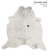 Salt and Pepper Black X-Large Brazilian Cowhide Rug 6'4"H x 6'4"W #85241 by Hudson Hides