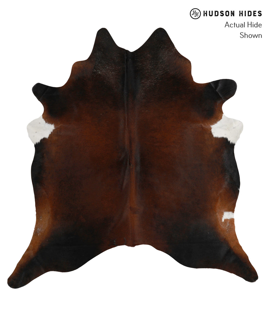 Chocolate X-Large Brazilian Cowhide Rug 7'1"H x 6'10"W #85243 by Hudson Hides