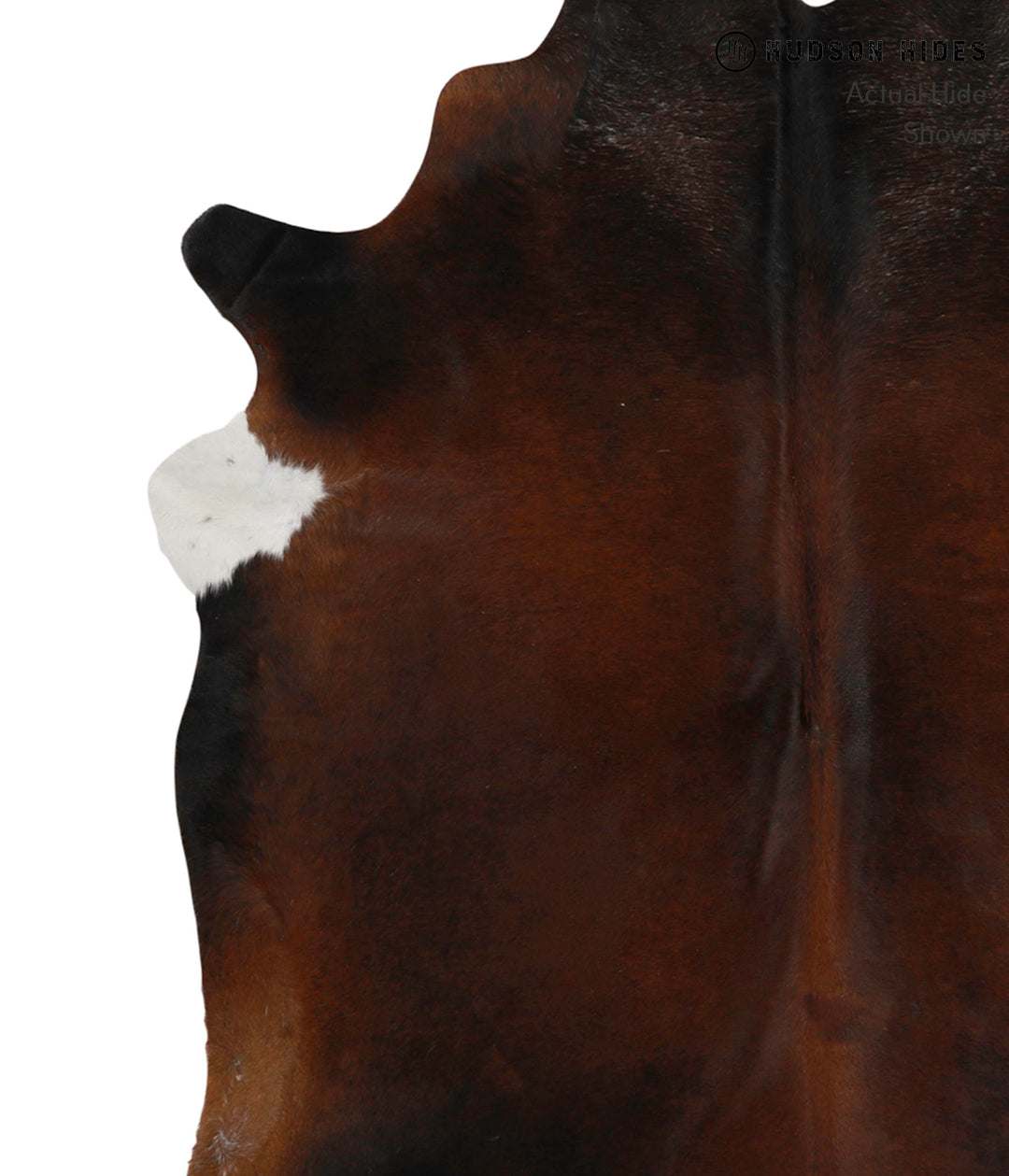 Chocolate X-Large Brazilian Cowhide Rug 7'1"H x 6'10"W #85243 by Hudso