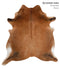 Solid Brown X-Large Brazilian Cowhide Rug 6'7